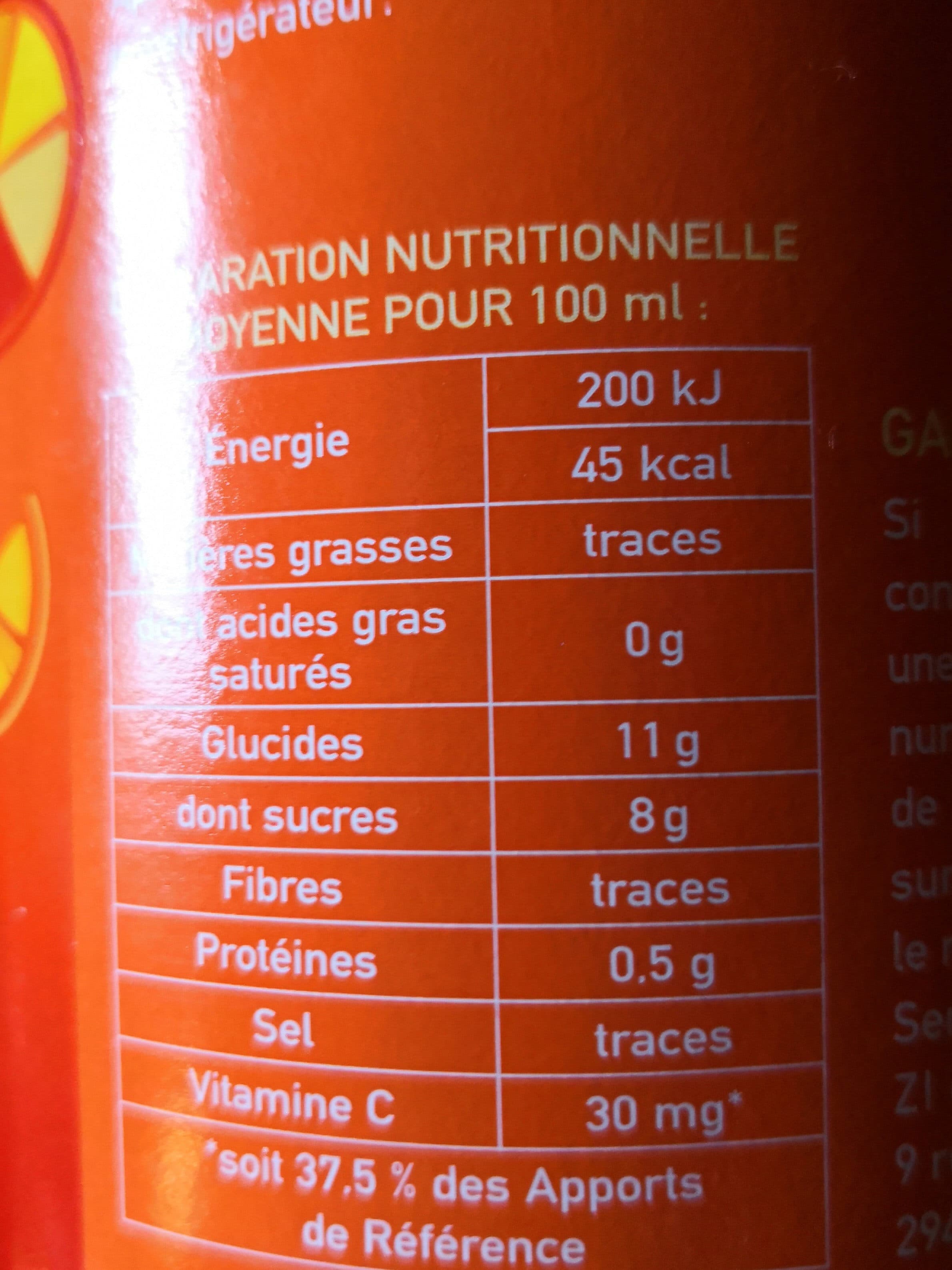 Argel Jus d'orange packshot