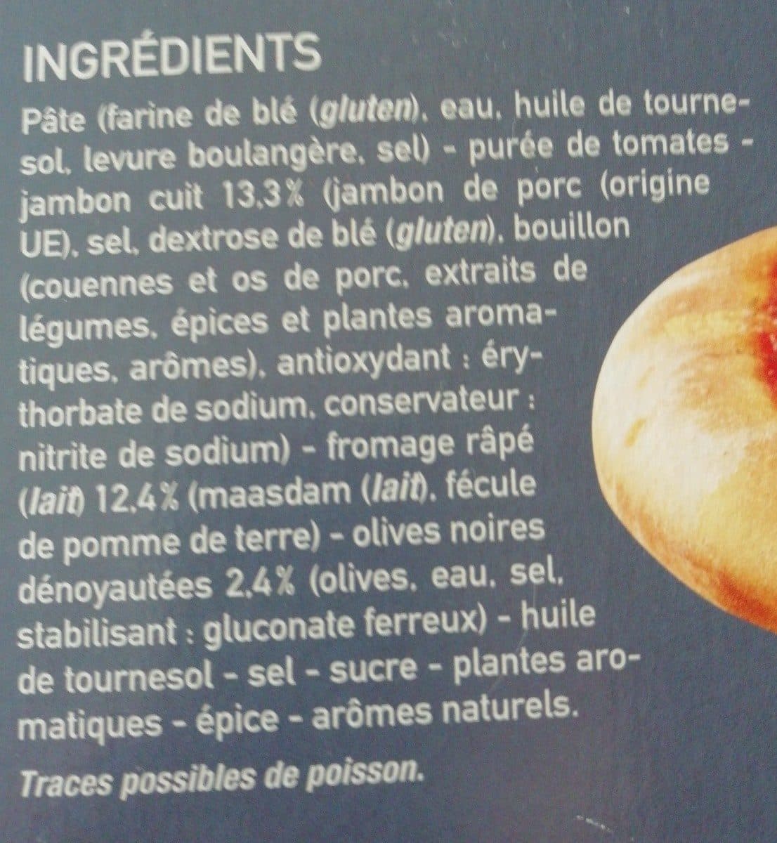Argel Pizzas jambon fromage surgelées packshot