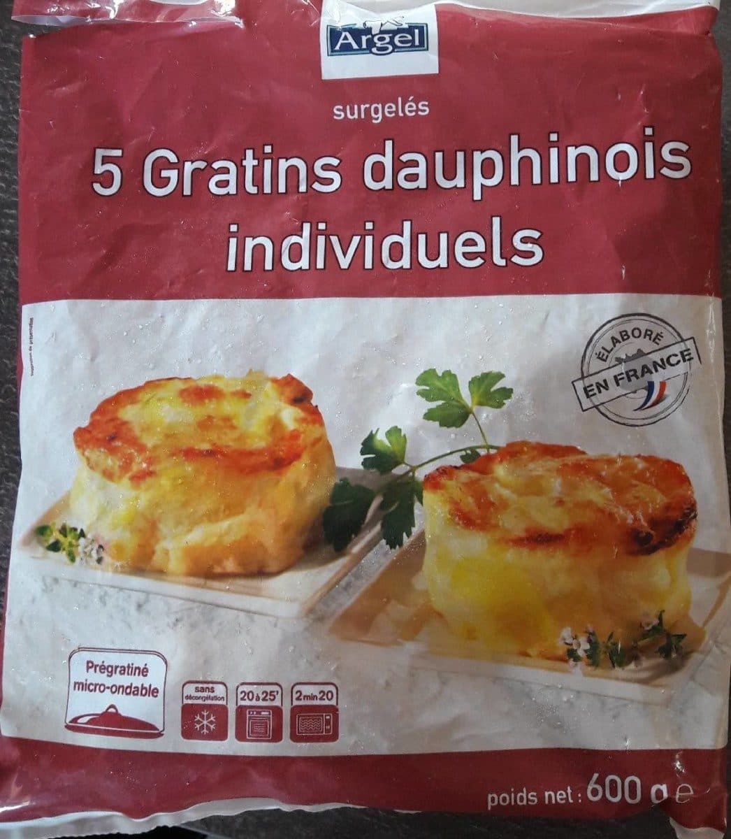 Argel 5e gratins dauphinois individuels surgelés packshot