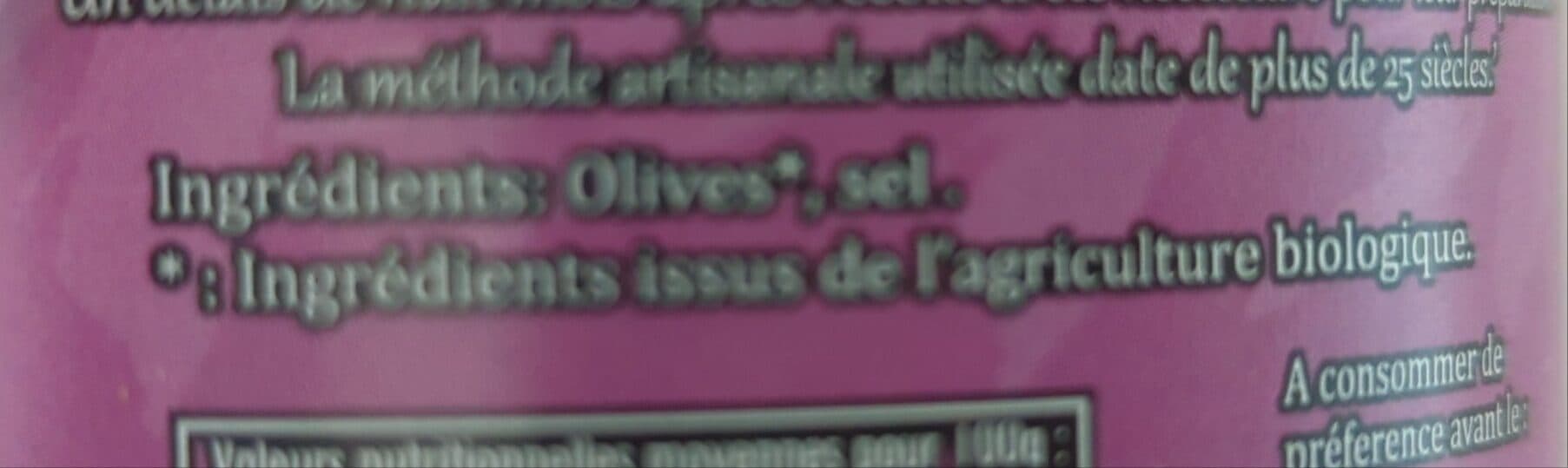 Bellenature Olives noires dénoyautées packshot