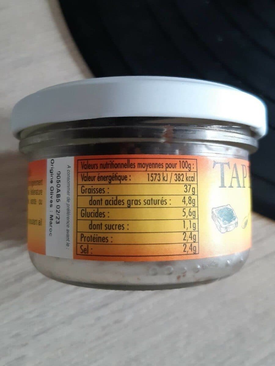 Open Food Facts Tapenade packshot