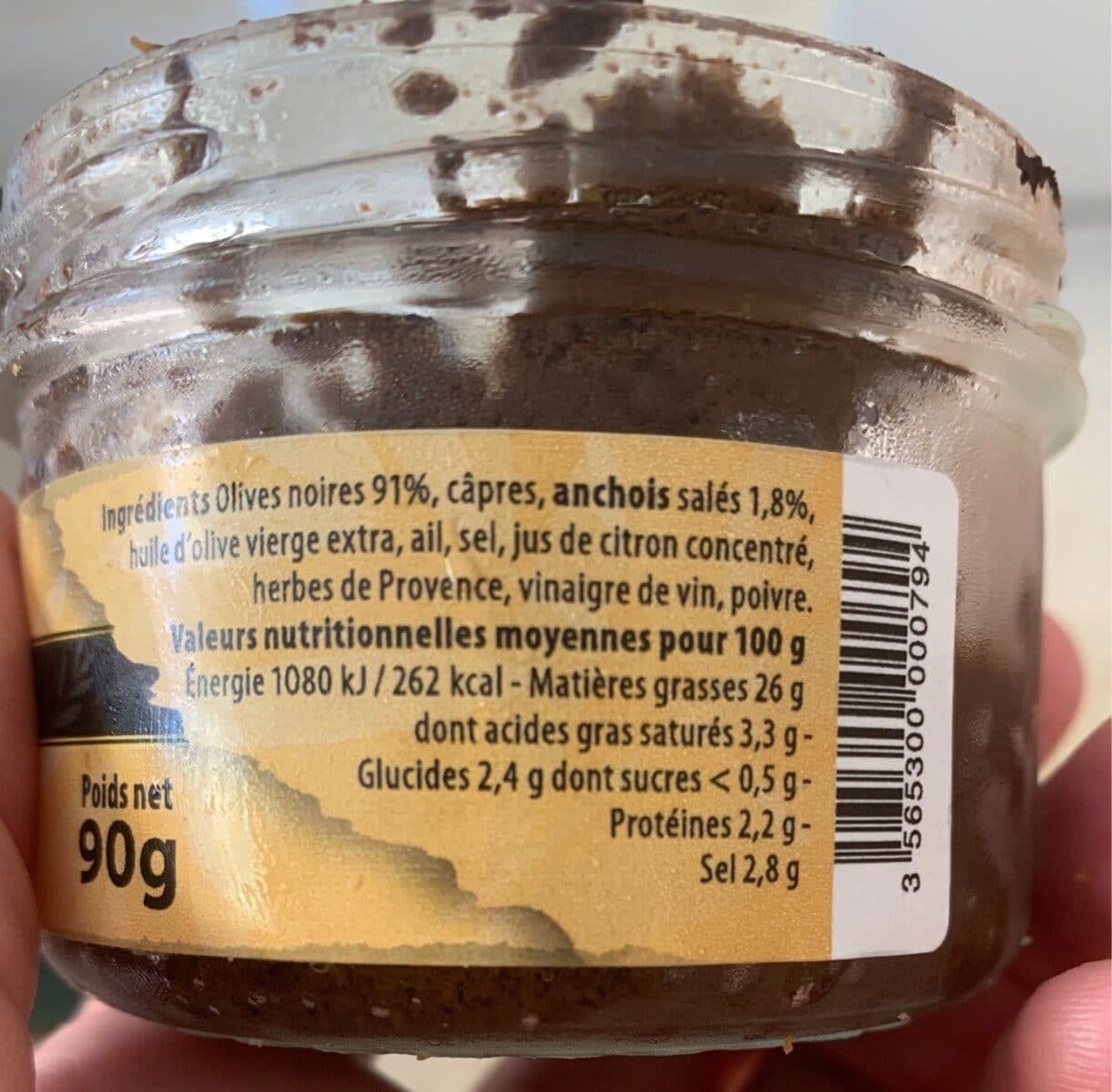 Open Food Facts Tapenade noire packshot