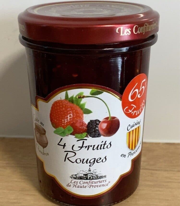 Open Food Facts Confiture 4 fruits rouges packshot