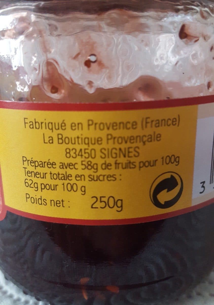 Open Food Facts Confiture 4 fruits rouges packshot