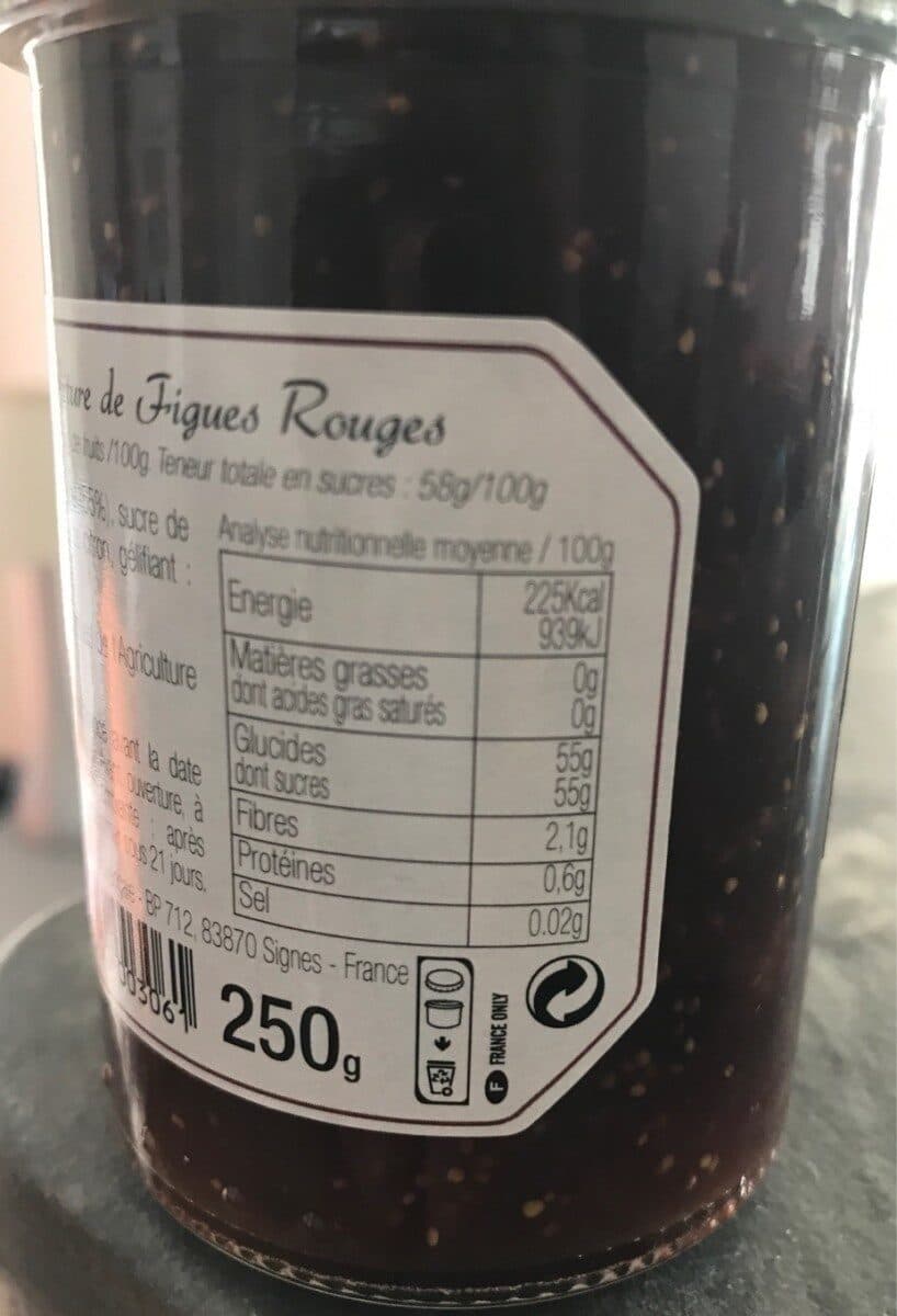 Les confituriers de haute-provence Confiture Figues Rouges packshot