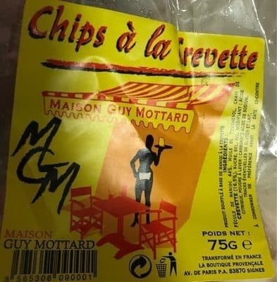 Maison Guy Mottard Chips a la crevette packshot