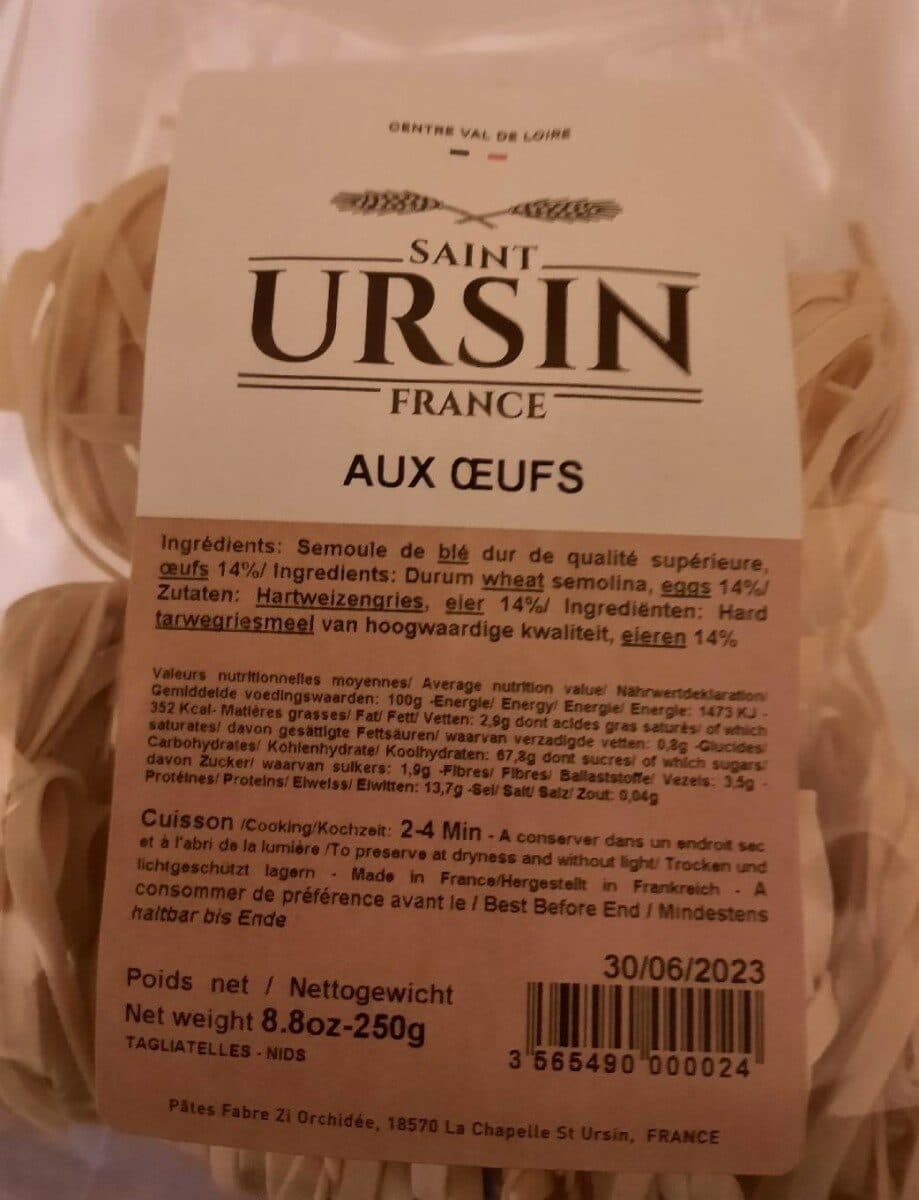 Pâtes Fabre Saint ursin france packshot