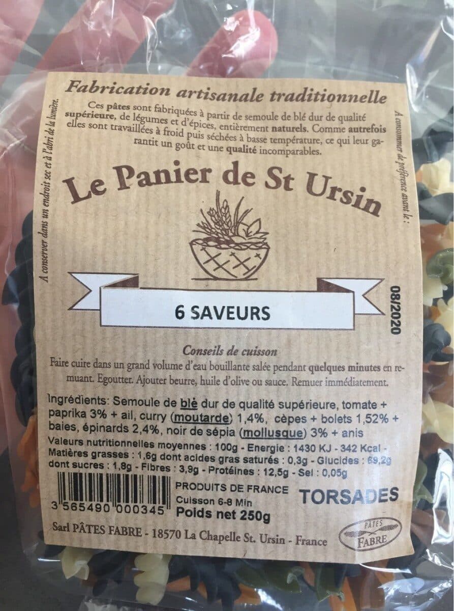 Pâtes Fabre Le panier de saint ursin packshot