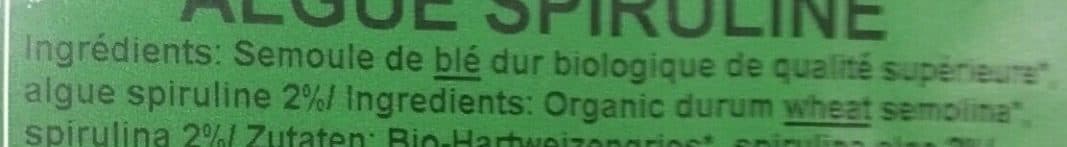 Pâtes Fabre Tagliatelle A La Spiruline packshot