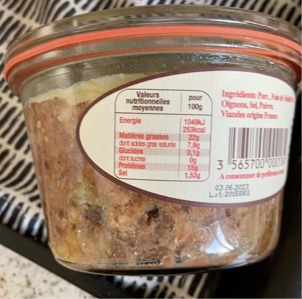 Conserverie St Christophe Pate de foie de volaille packshot