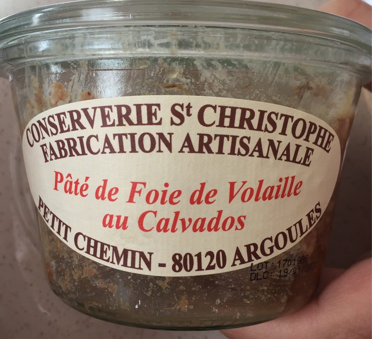 Conserverie Saint Christophe Pâté de foie de volaille au calvados packshot