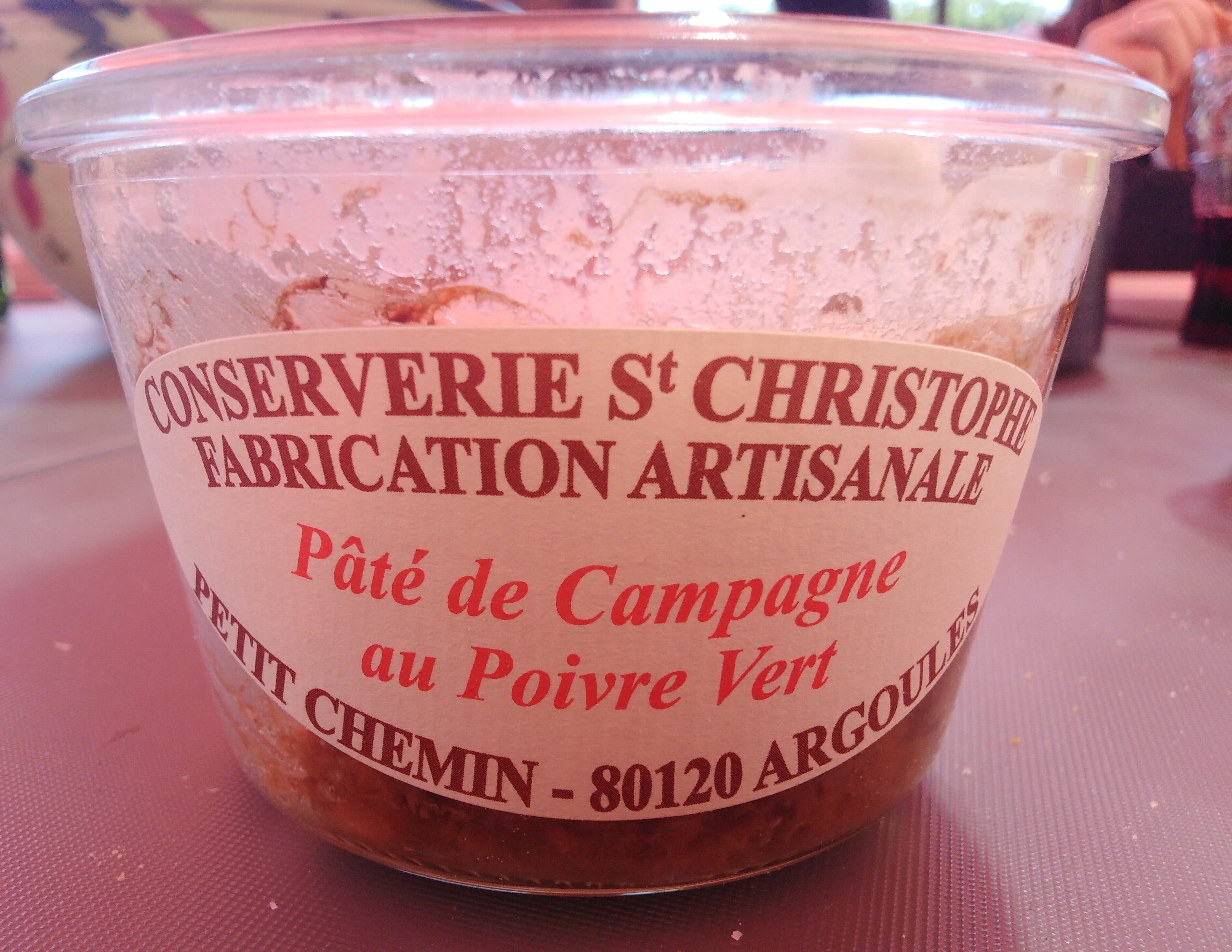 Conserverie St Christophe Pâté De Campagne Poivre Vert packshot