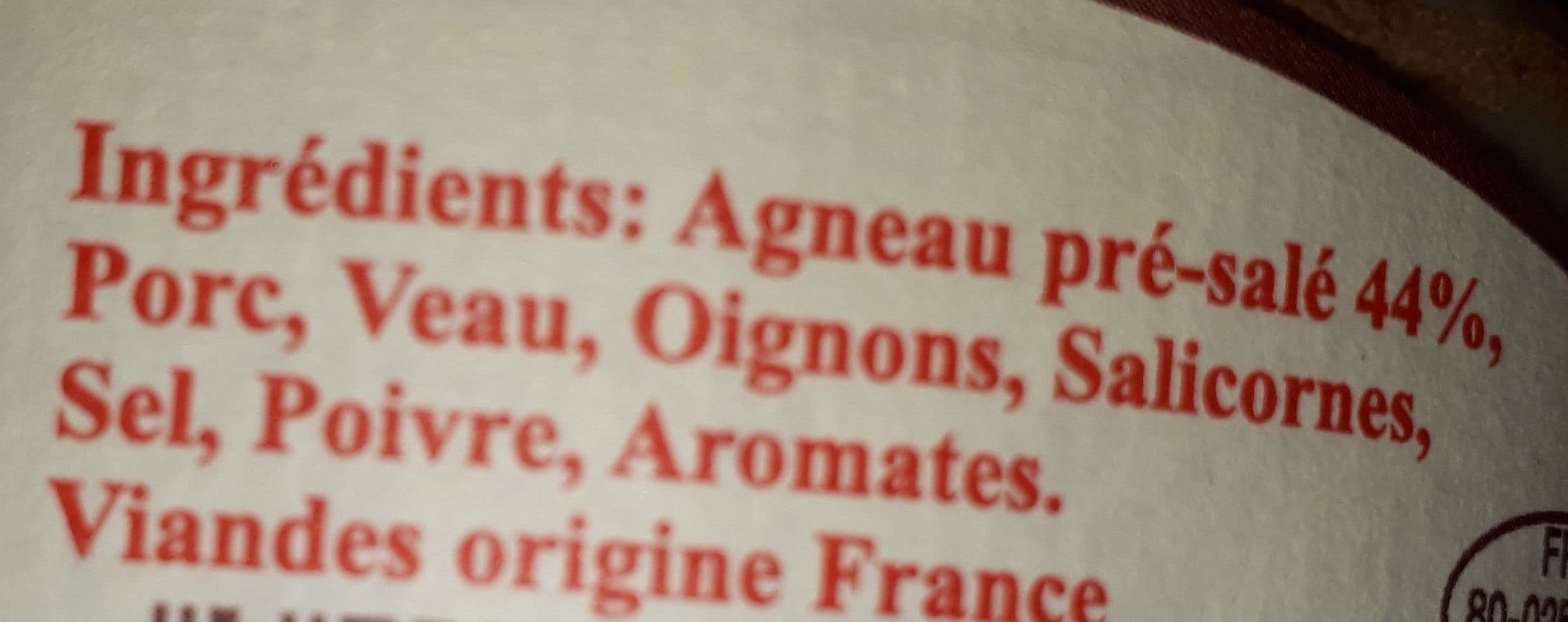 Open Food Facts Terrine D'agneau packshot