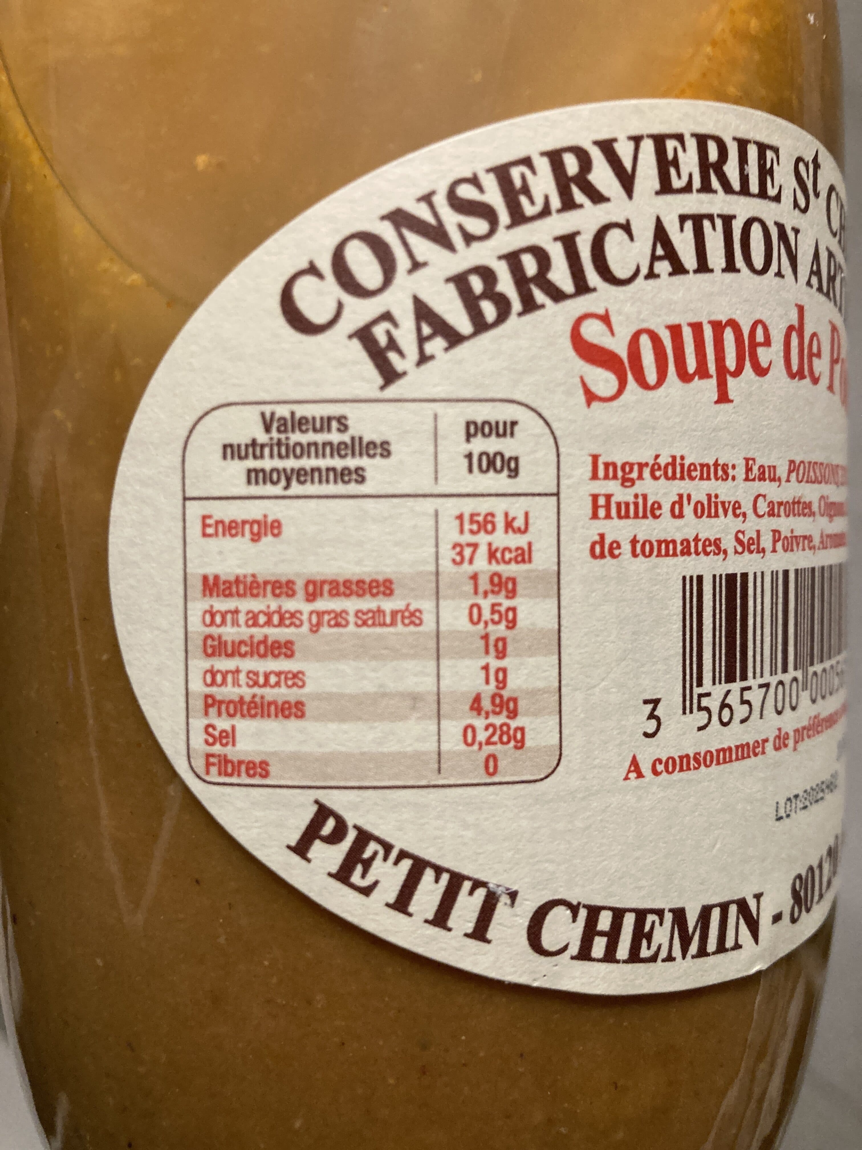 conserverie st christophe Soupe de poissons packshot