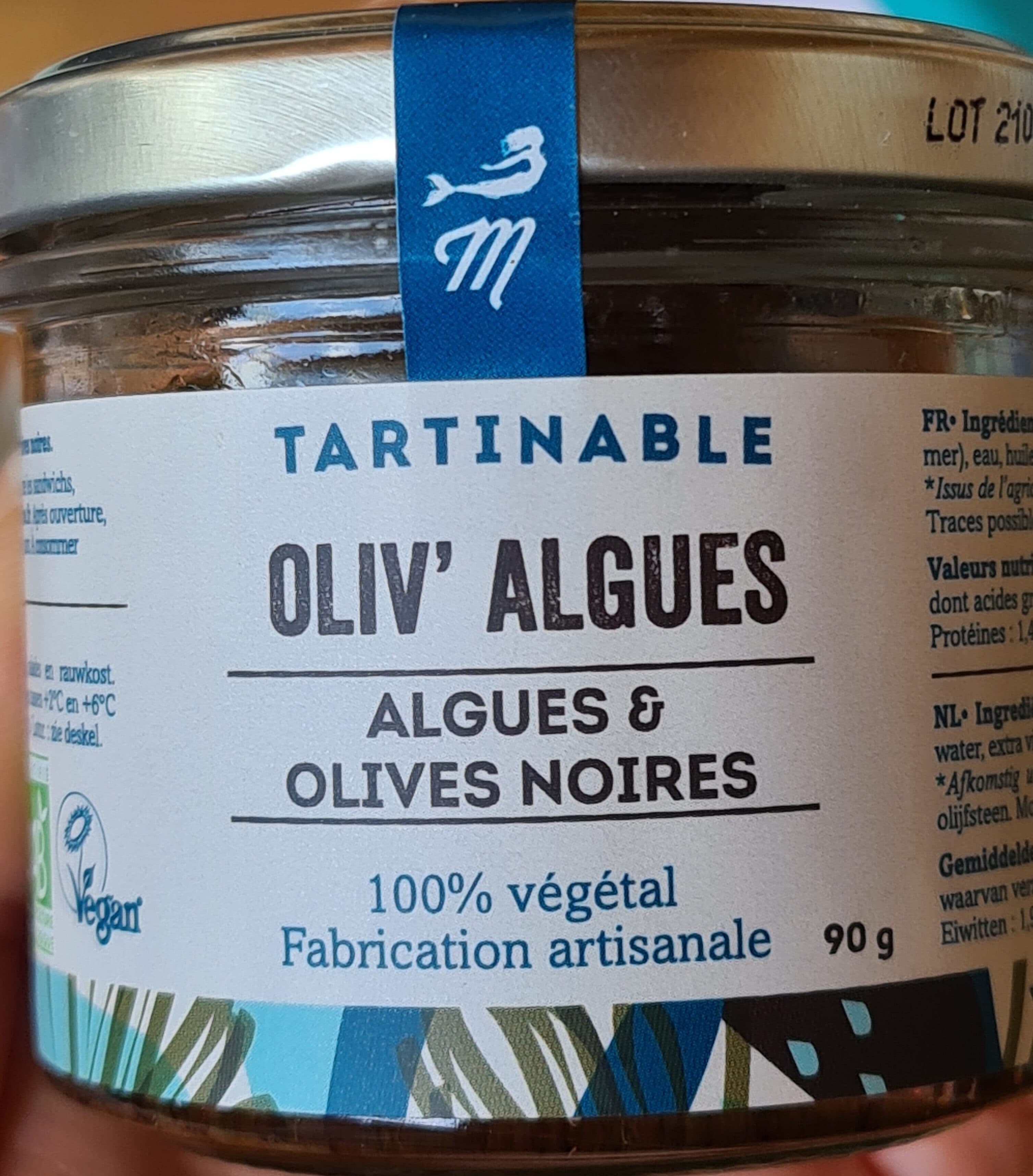 Marinoë Tartinable Oliv'algues packshot