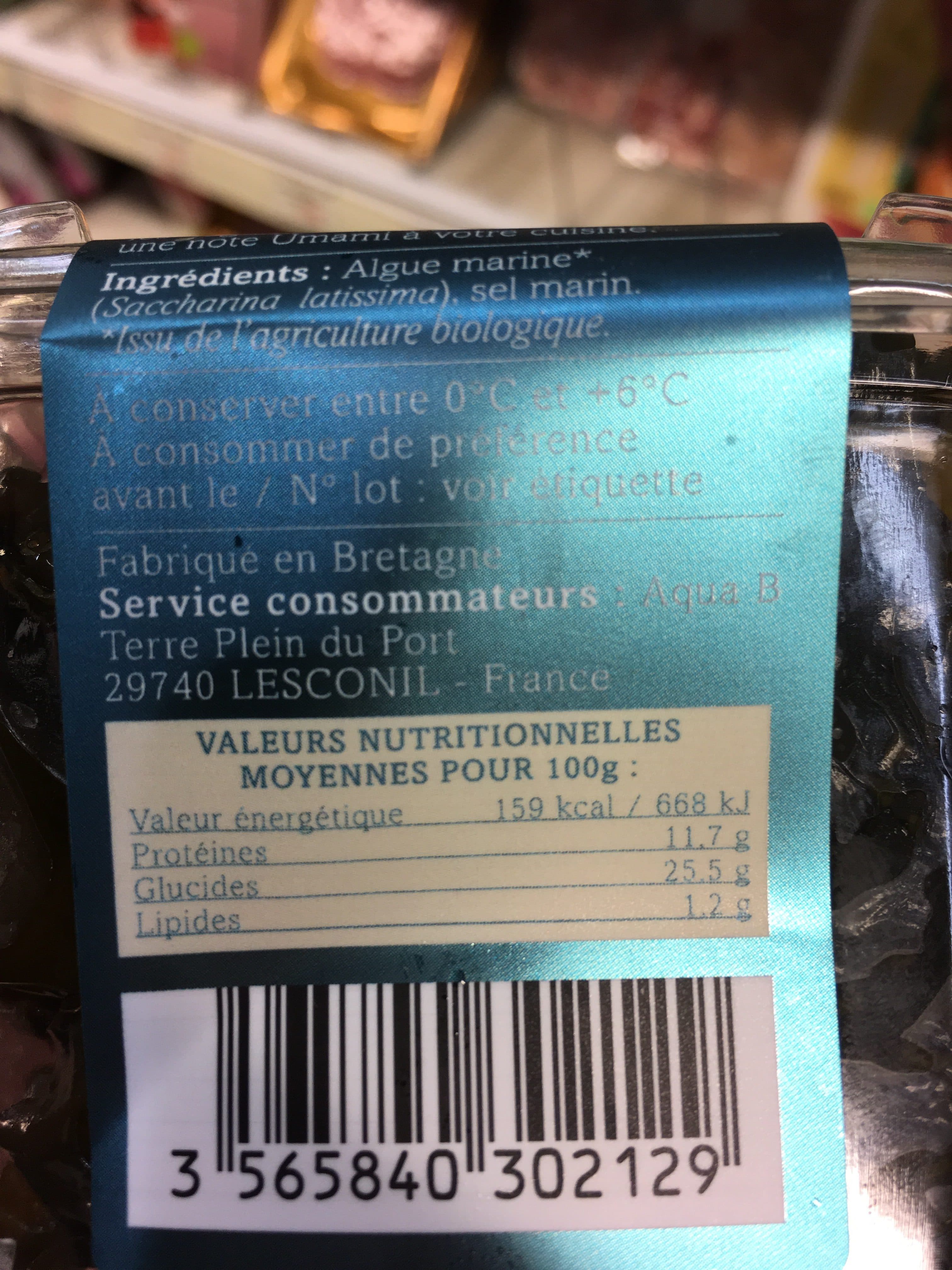 Marinoe Kombu Royal Frais (120 GR) packshot
