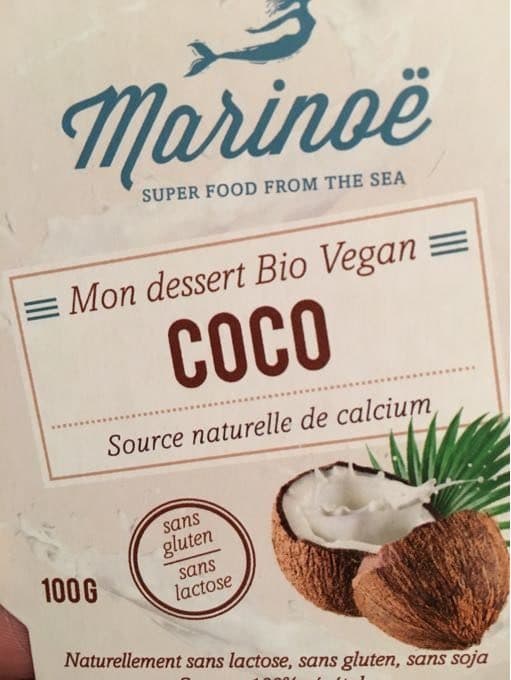 Marinoë Mon dessert Bio Vegan COCO packshot