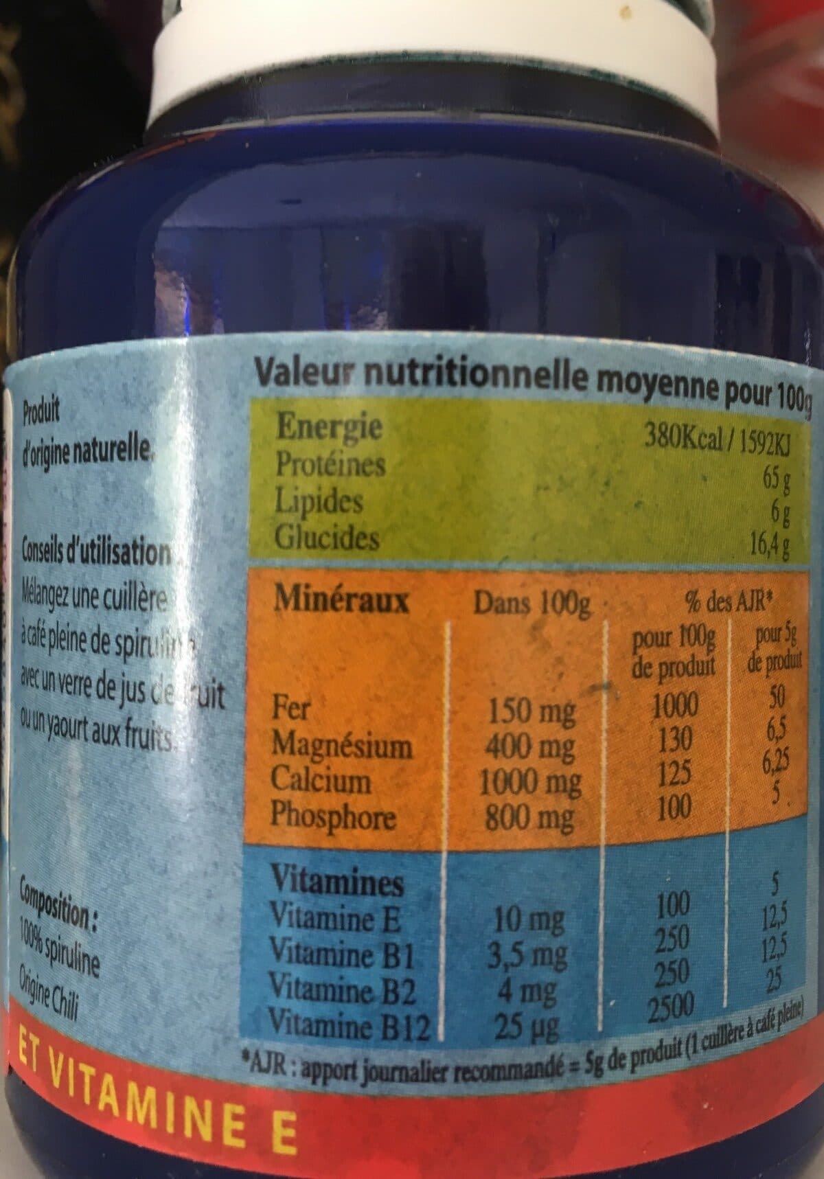 Marinoe Spiruline Poudre packshot