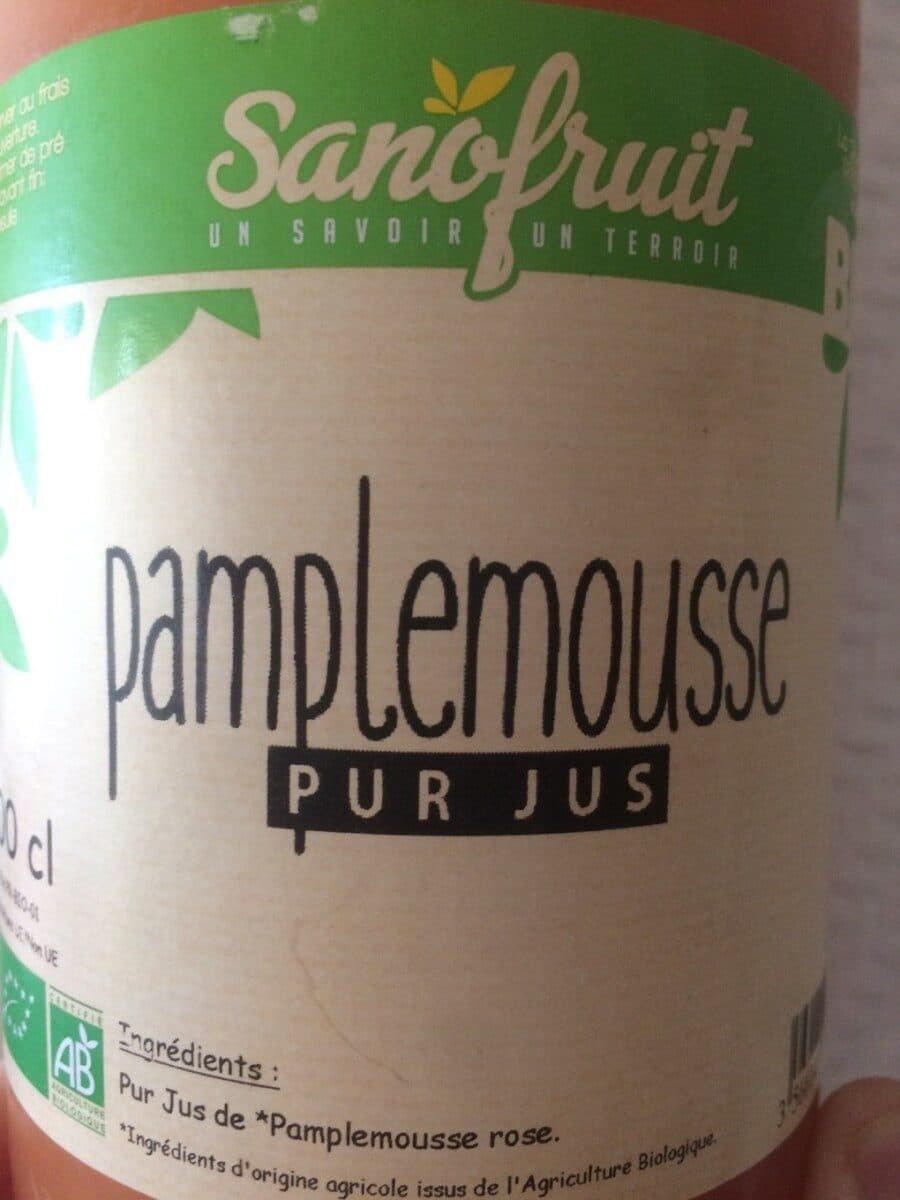 Sanofruit Pamplemousse pur jus packshot