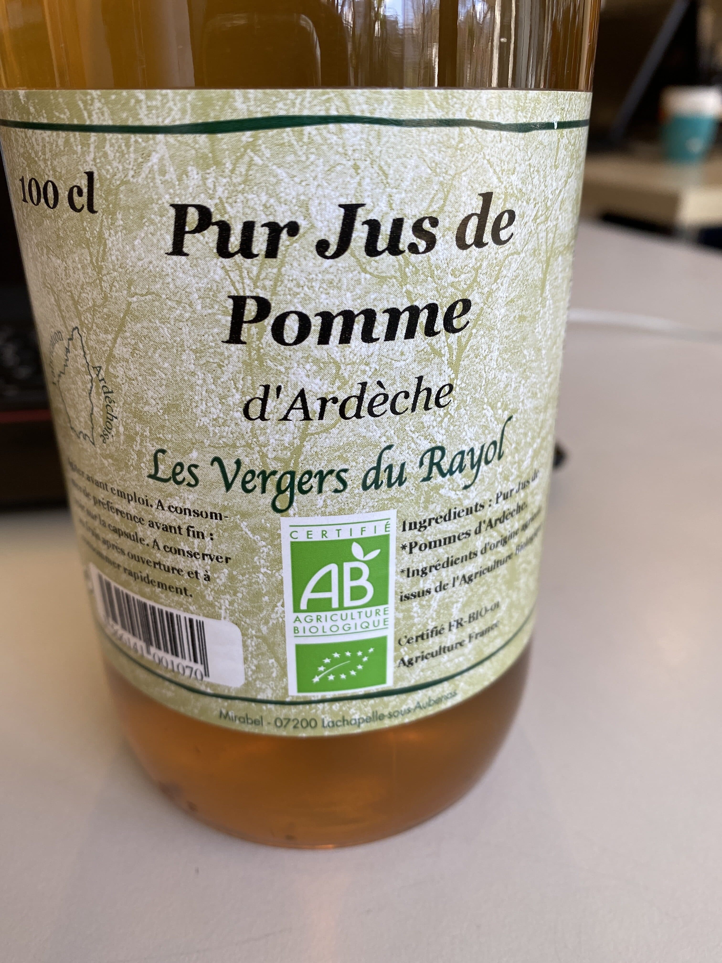 Les Vergers Du Rayol Pur jus de pomme packshot