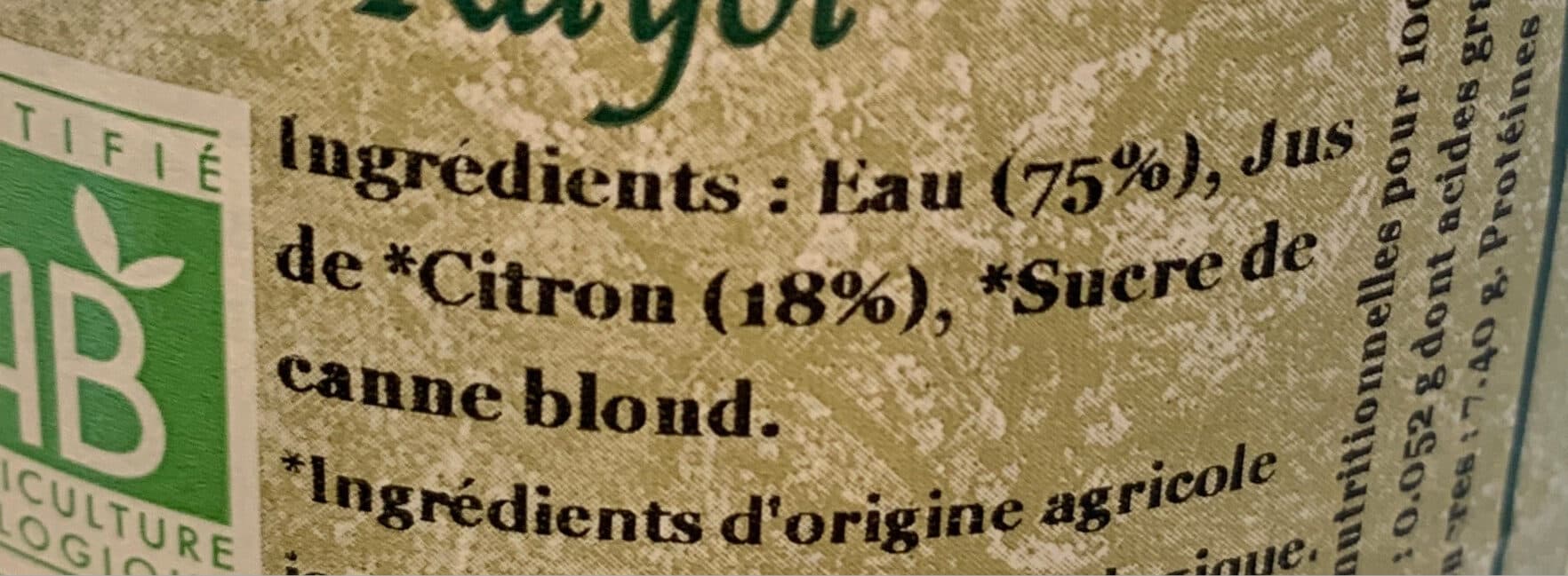 Les Vergers du Rayol Citronnade packshot