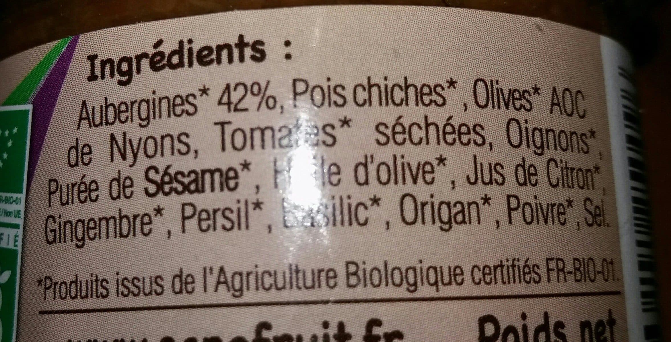 Sanofruit Terrine végétale aubergine basilic packshot
