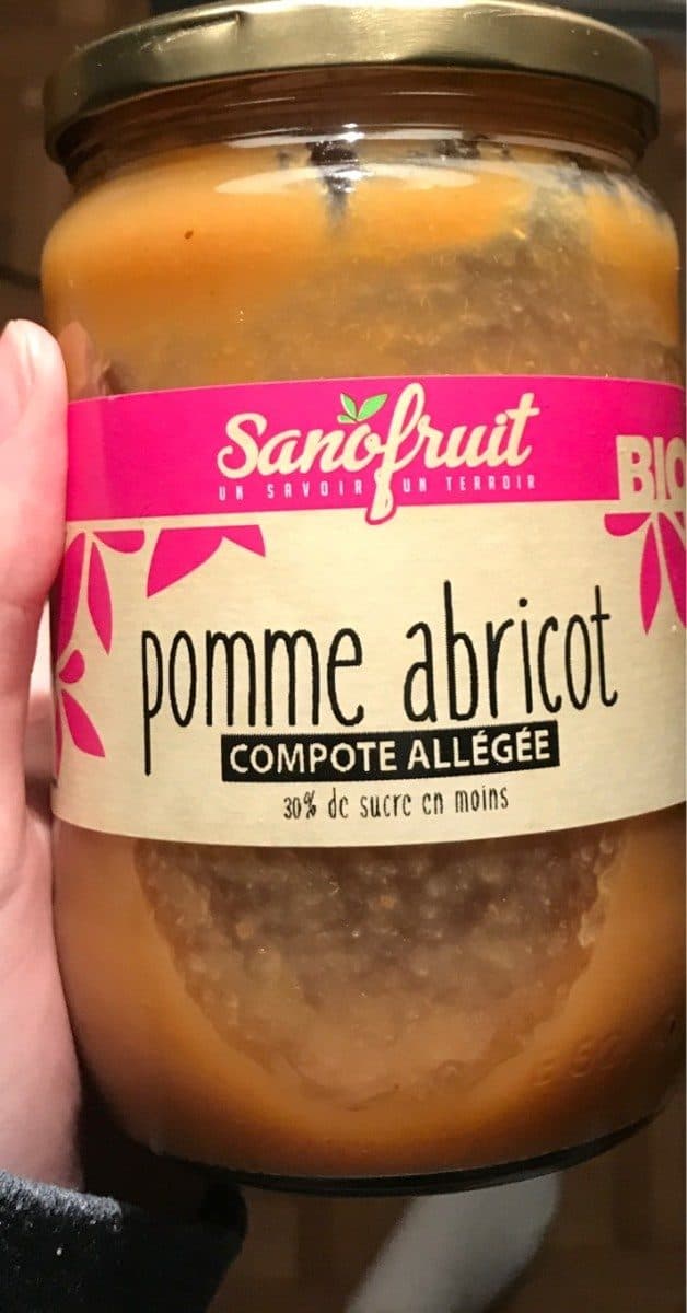 Sanofruit Compote allégée pomme abricot packshot