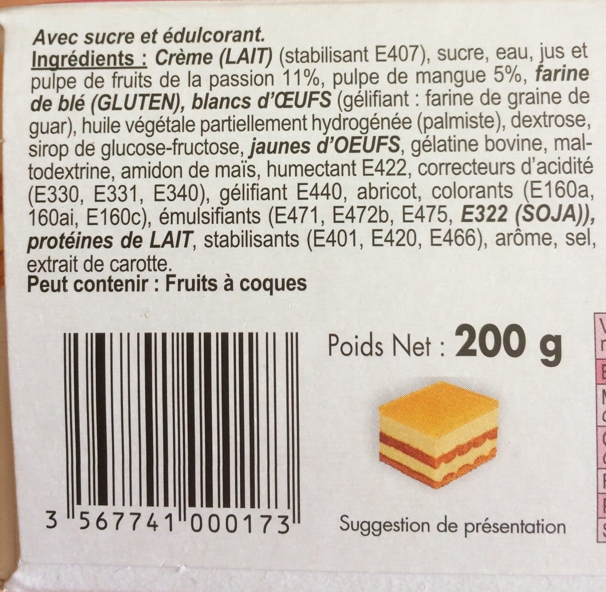 Open Food Facts 2 mousses passion packshot