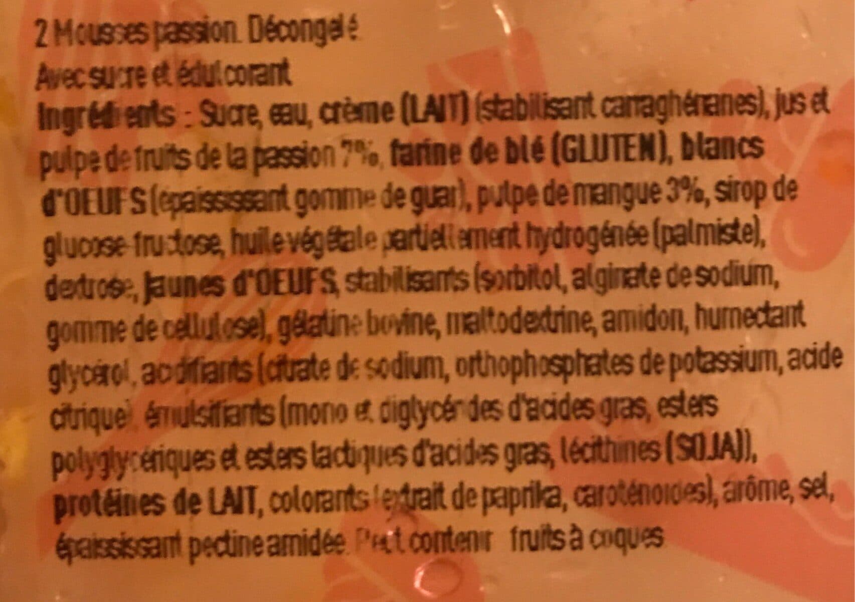Open Food Facts Mousses passion packshot