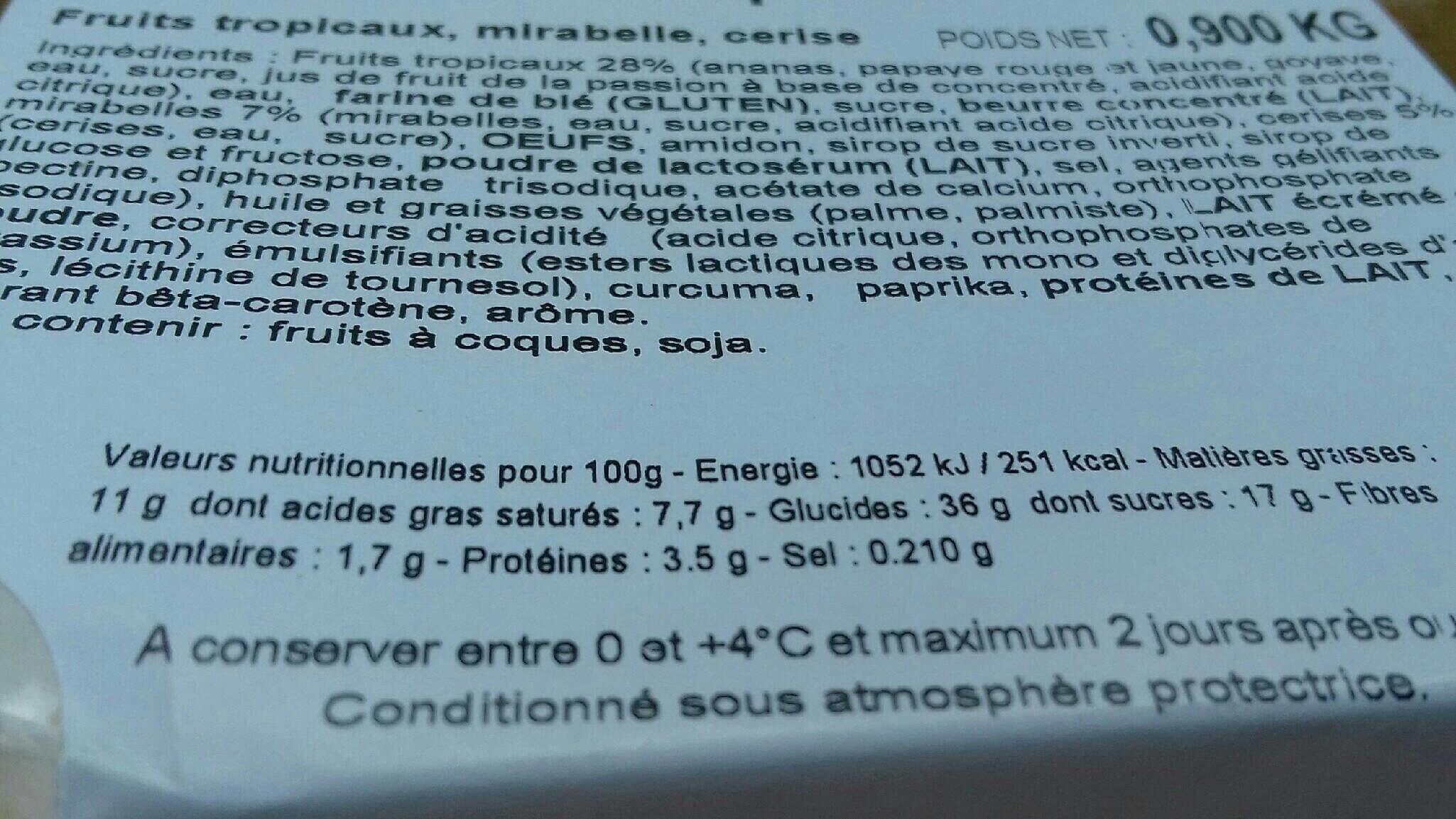 Open Food Facts Tarte aux fruits packshot