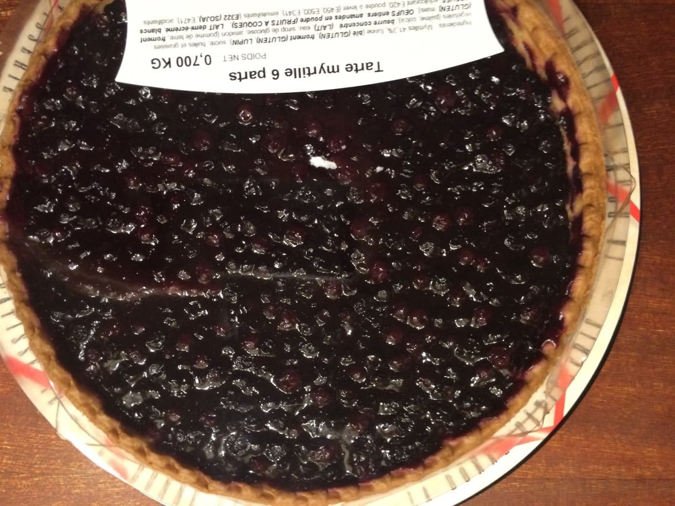 Open Food Facts Tarte myrtilles 6 parts packshot