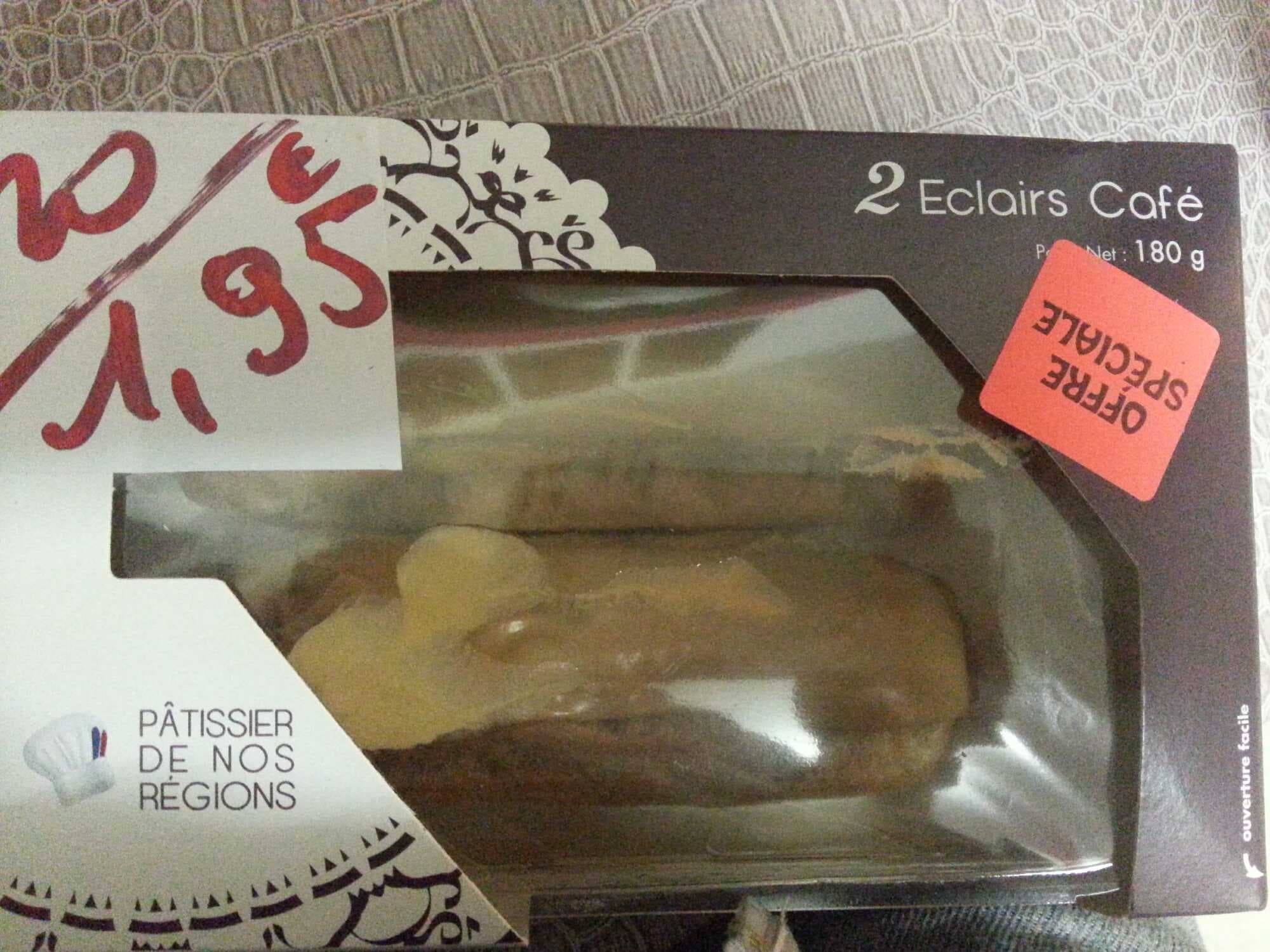 Pâtissier de nos régions 2 éclairs café packshot
