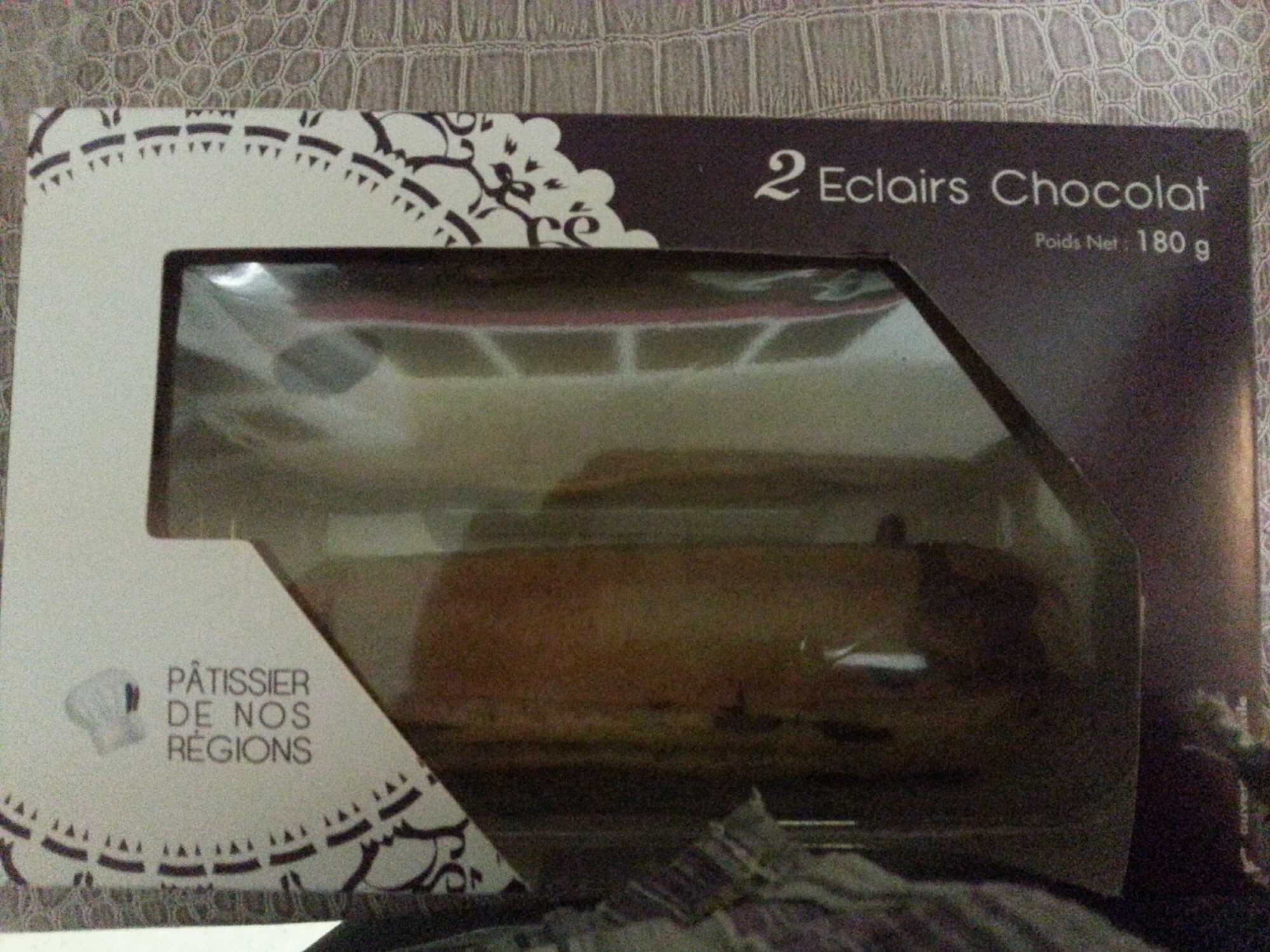 Pâtissier de nos régions 2 éclairs chocolat packshot
