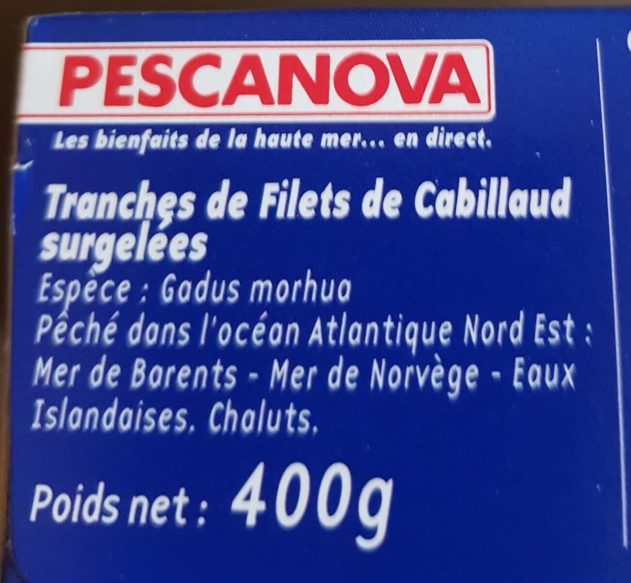 Pescanova Tranches de filets de cabillaud packshot