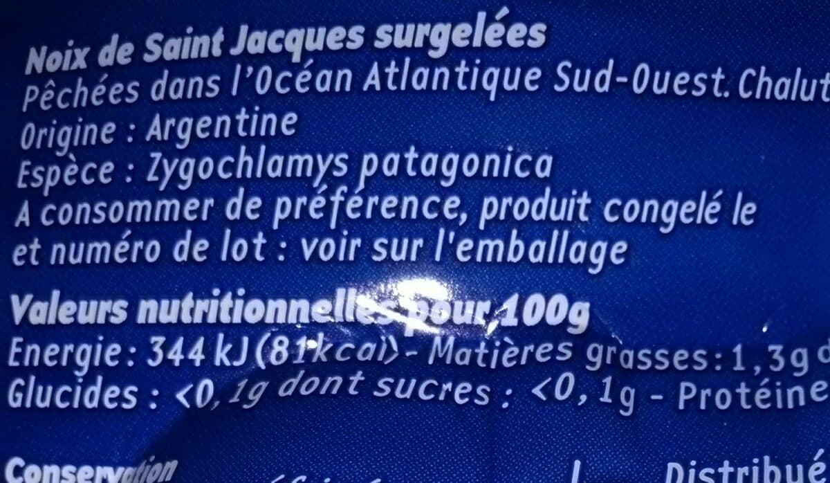 Open Food Facts Pesca Noix St Jacques packshot