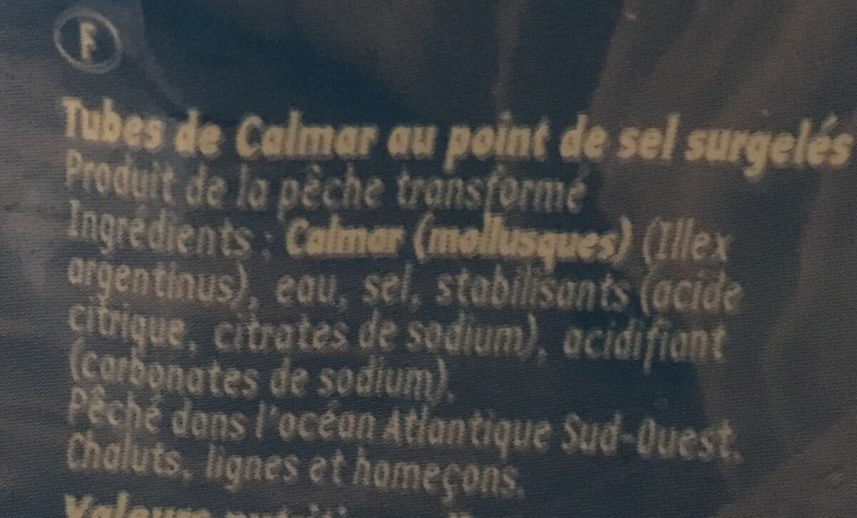 Pescanova Pescanova Tubes de calmar le sachet de 750 g packshot