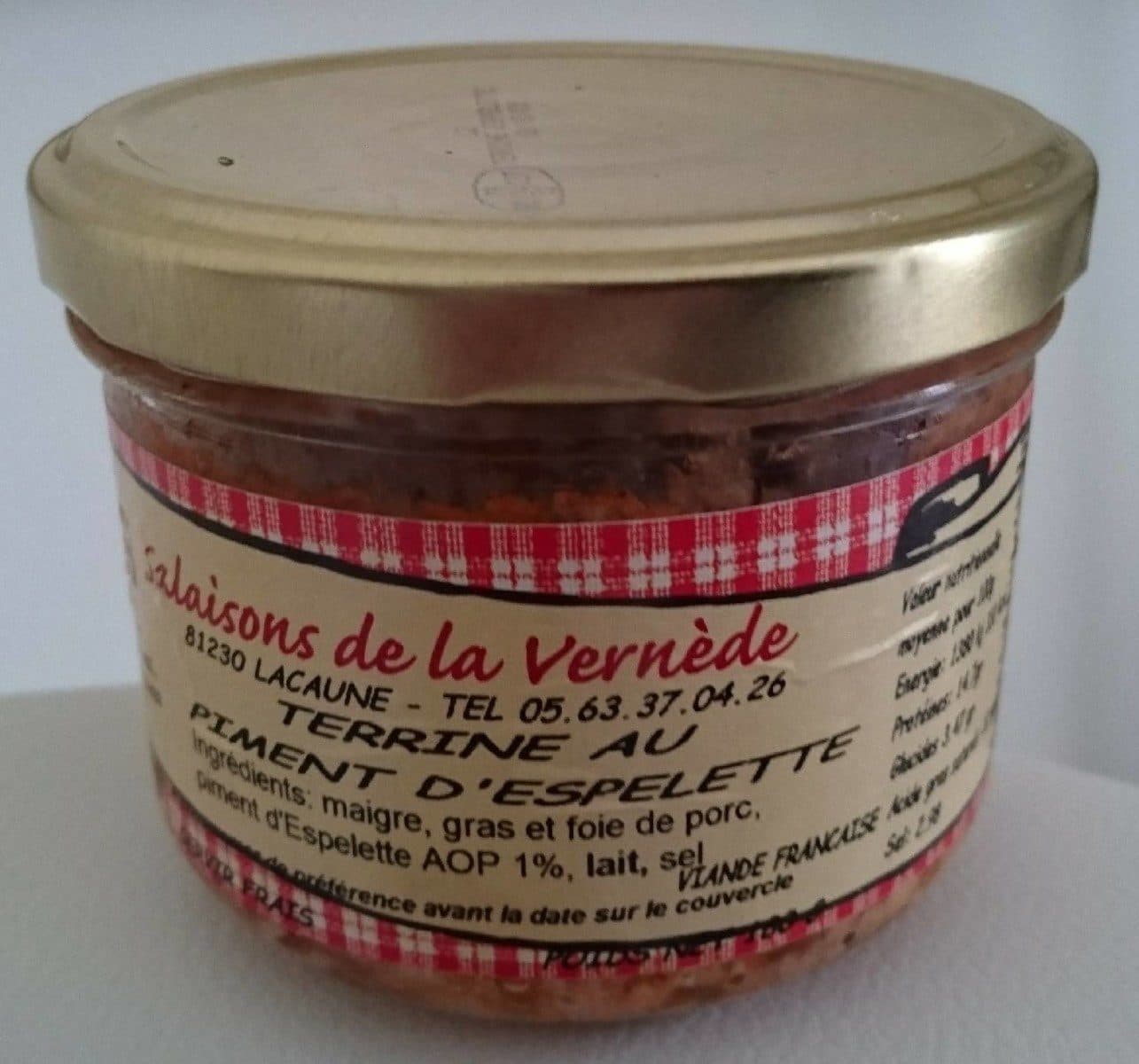 Open Food Facts Terrine au piment d'espelette packshot