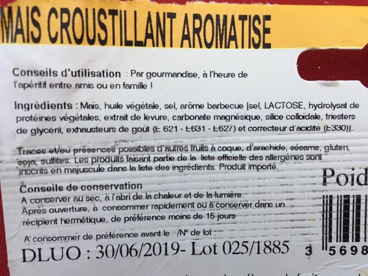 Open Food Facts Mais croustillant packshot