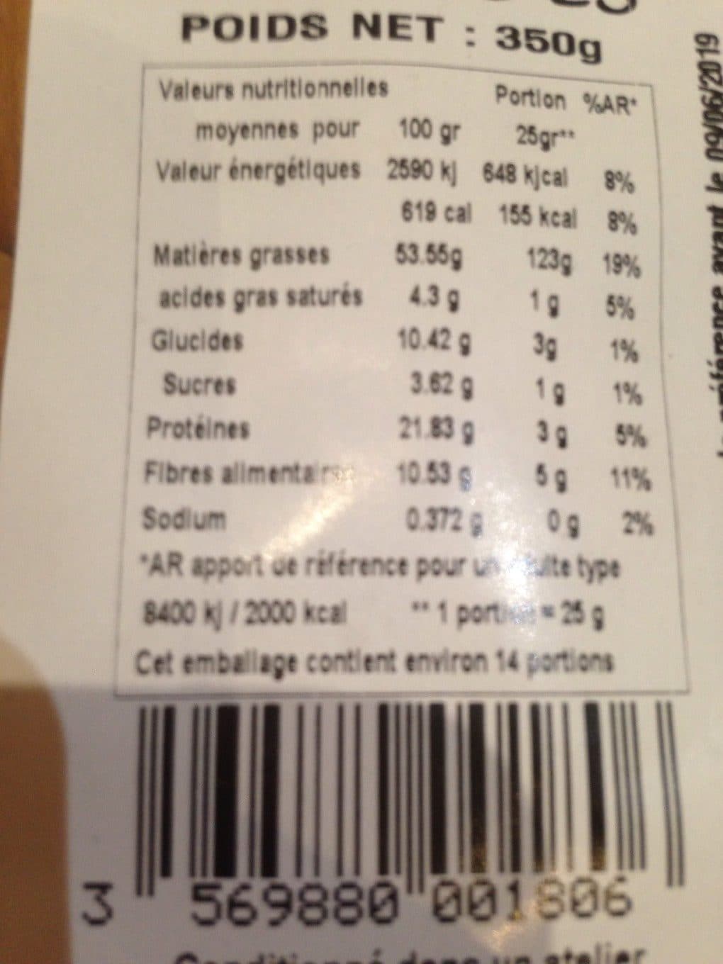 Croq'provence Amandes packshot