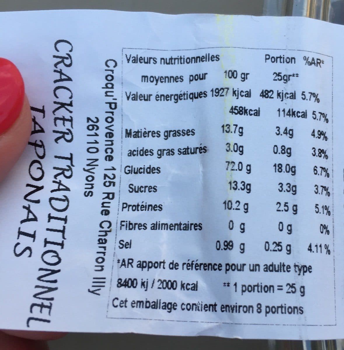 Open Food Facts Cracker traditionnel japonais packshot