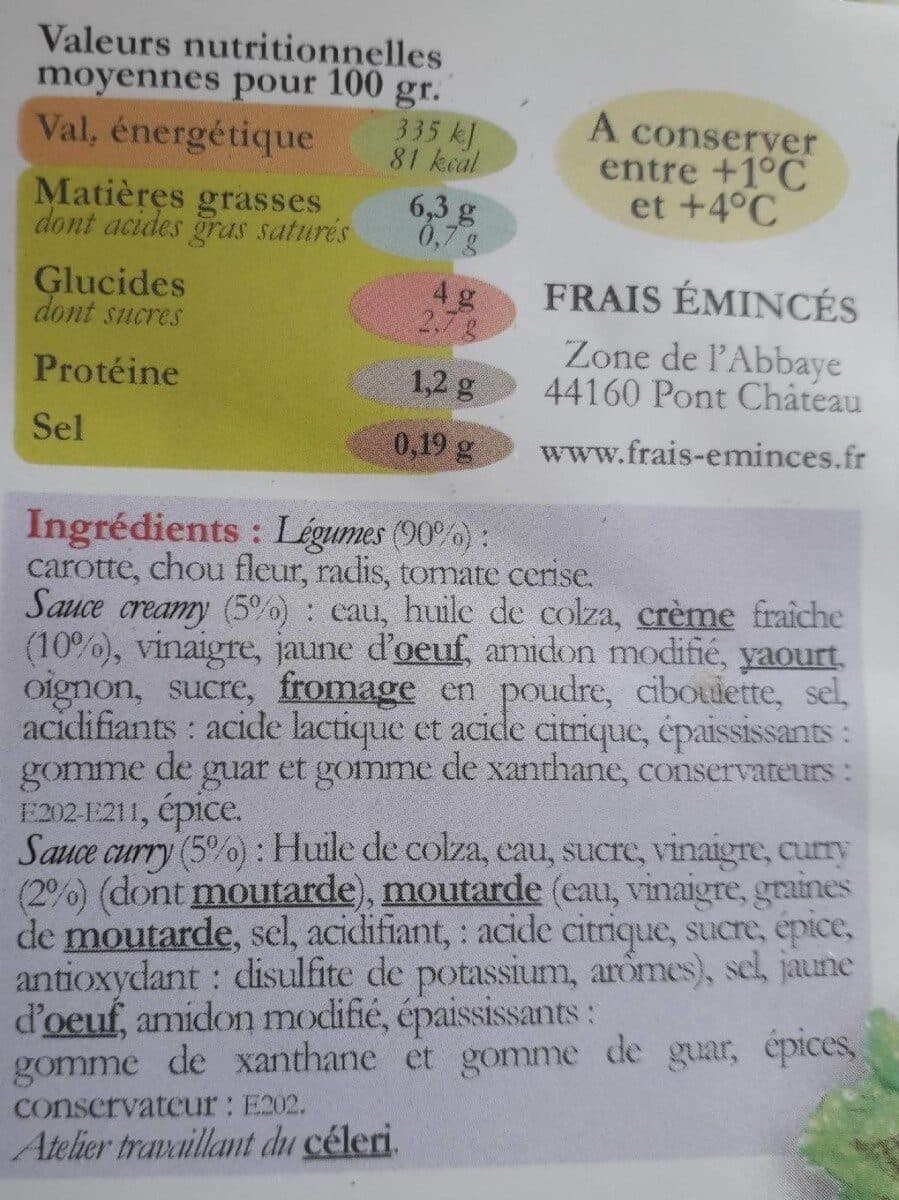 Open Food Facts Barquette apéritif et ses sauces packshot