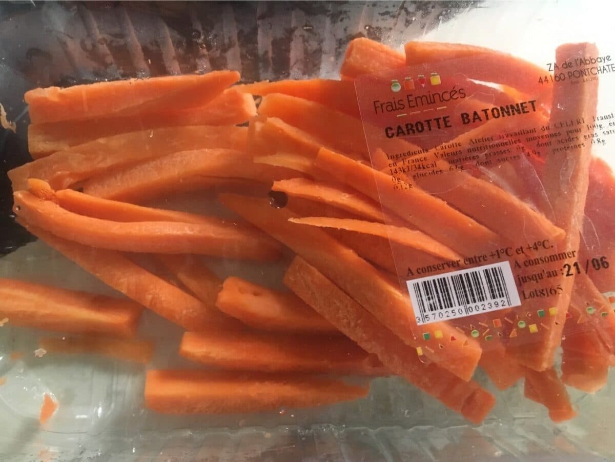 Open Food Facts Carotte batonnet packshot