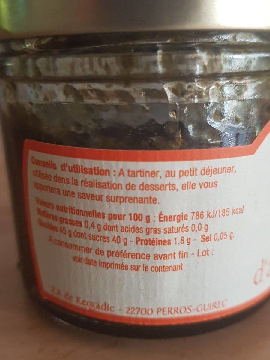 Open Food Facts Confiture d'algues miel citron packshot