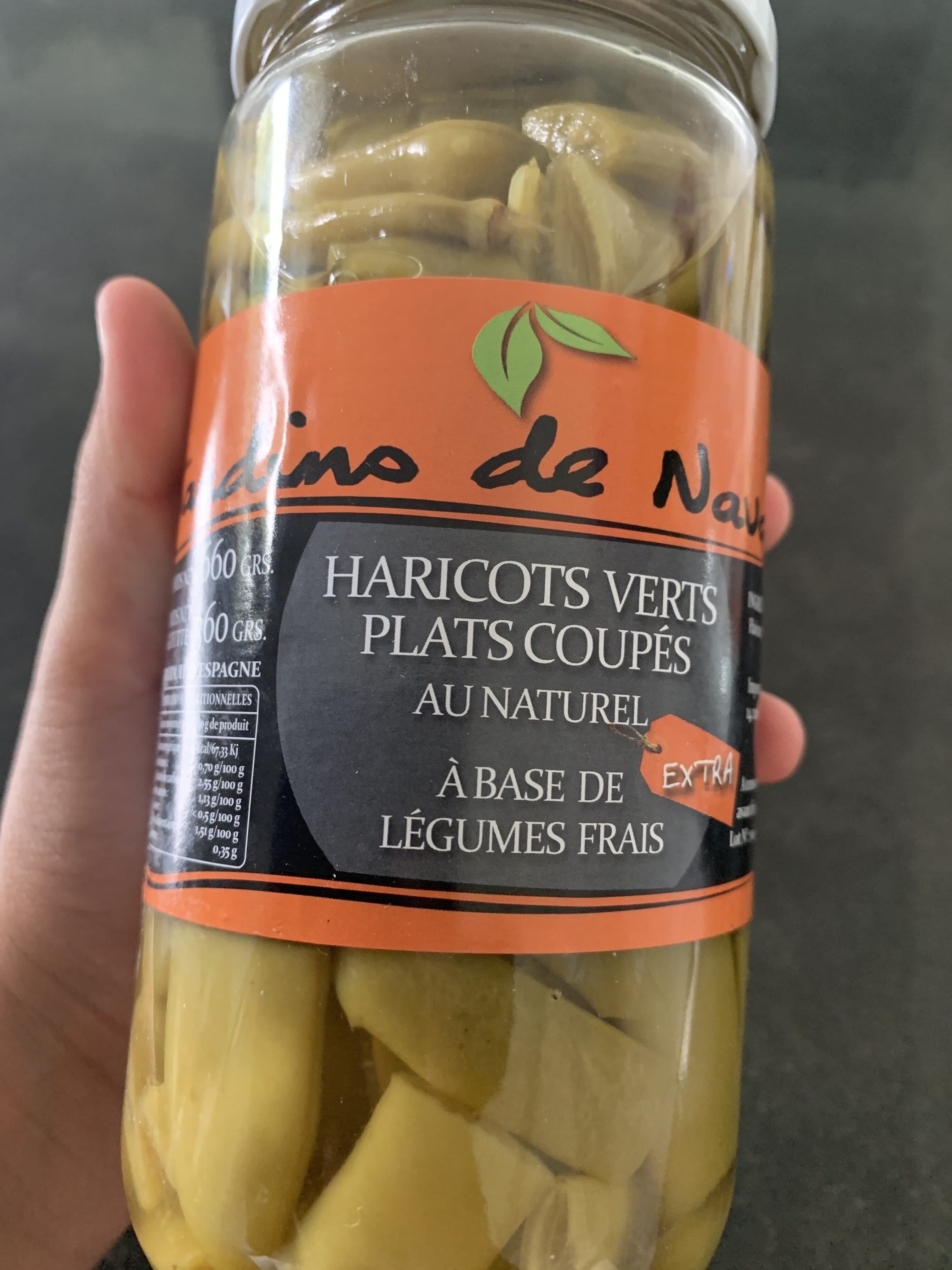 Open Food Facts HARICOTS VERTS PLATS 360G packshot
