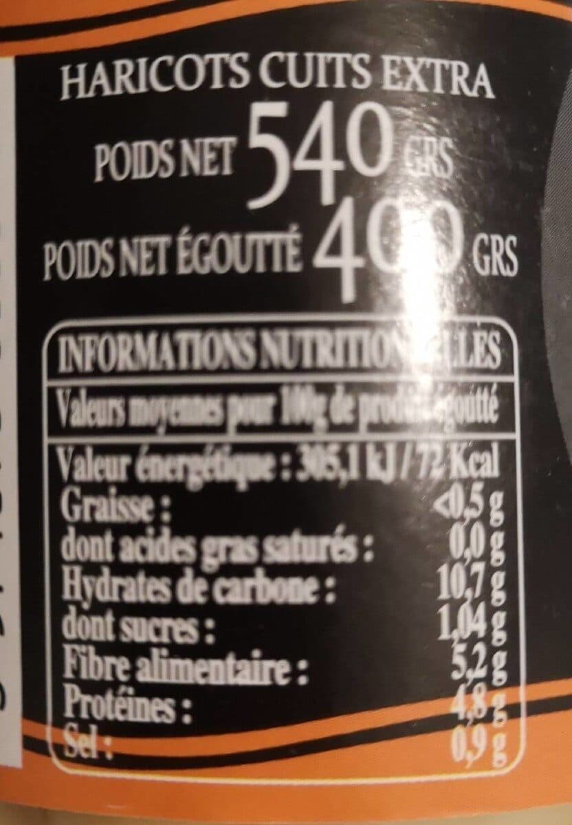 Jardin de Navarre Haricots Grandjas Cuits packshot