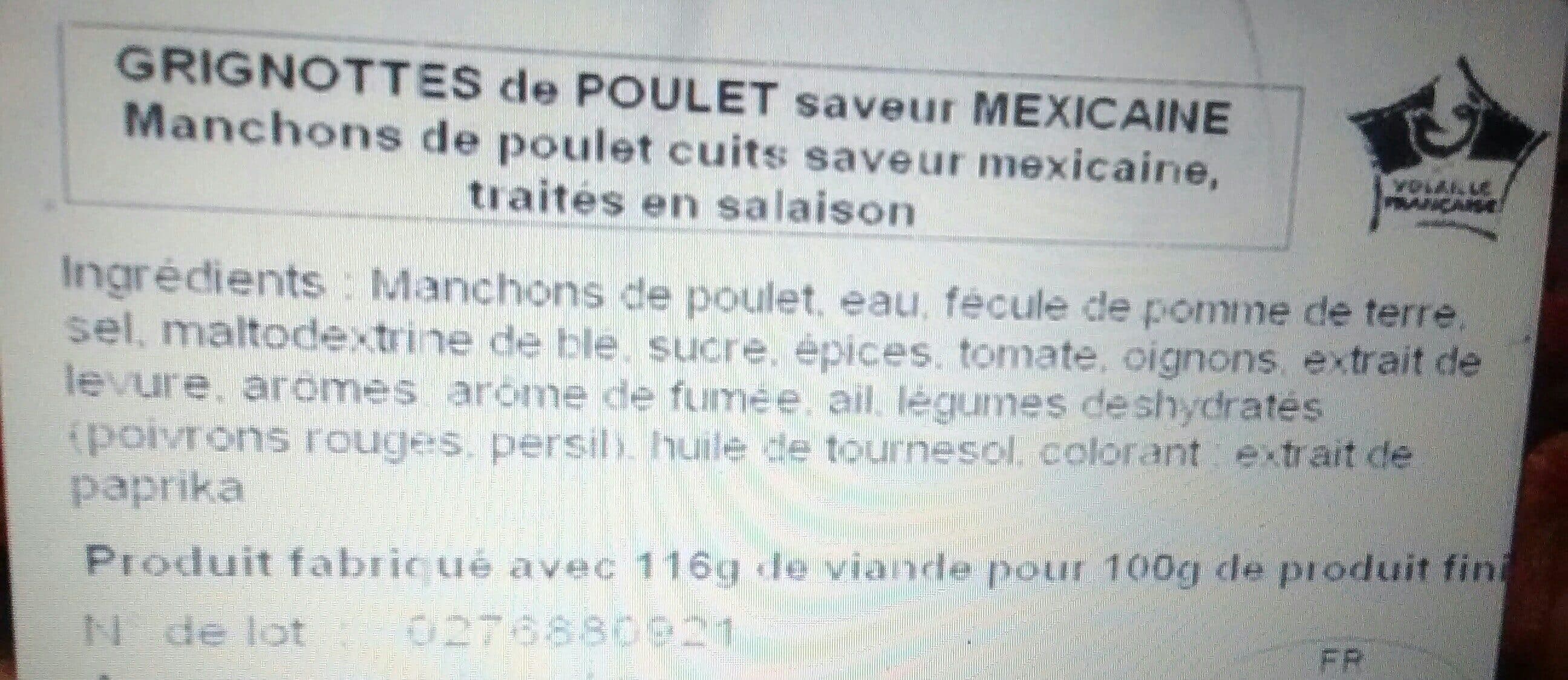 Open Food Facts Grignottes de poulet à la mexicaine packshot