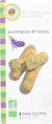 Biscuiterie de provence BISCUITS GOURMETS AMANDES AUBERGINE ET THYM packshot
