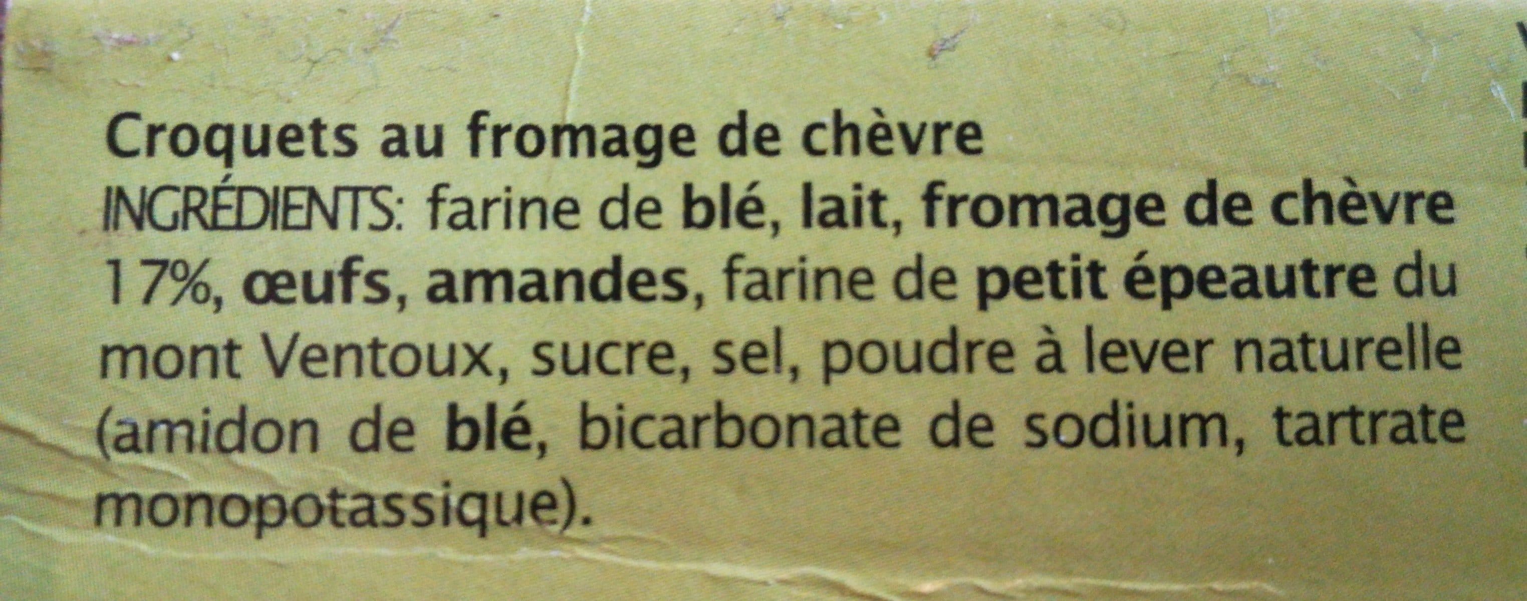Open Food Facts Croquets de Provence au chèvre packshot