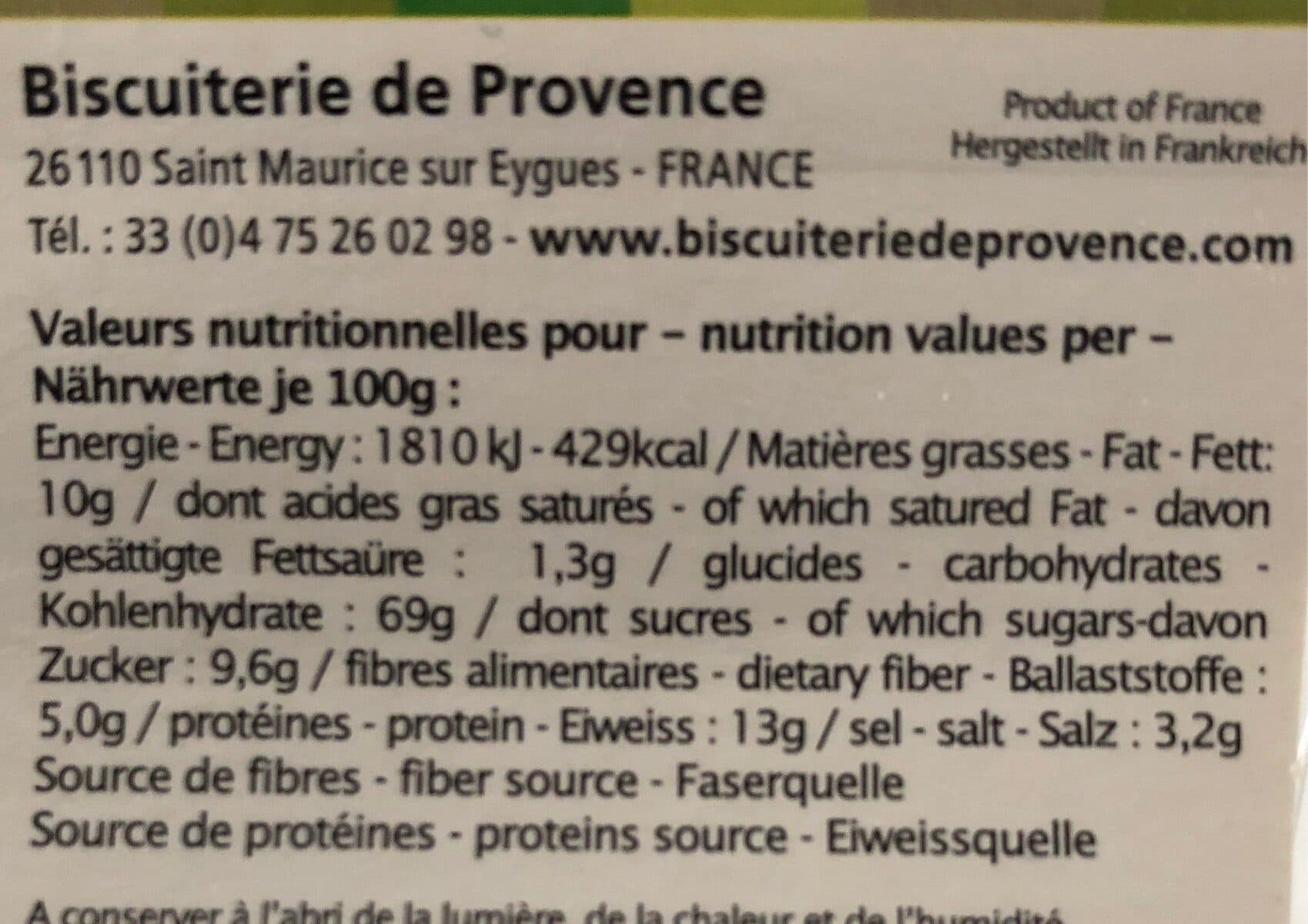 Biscuiterie de provence Croquets Aux Olives De Nyons packshot