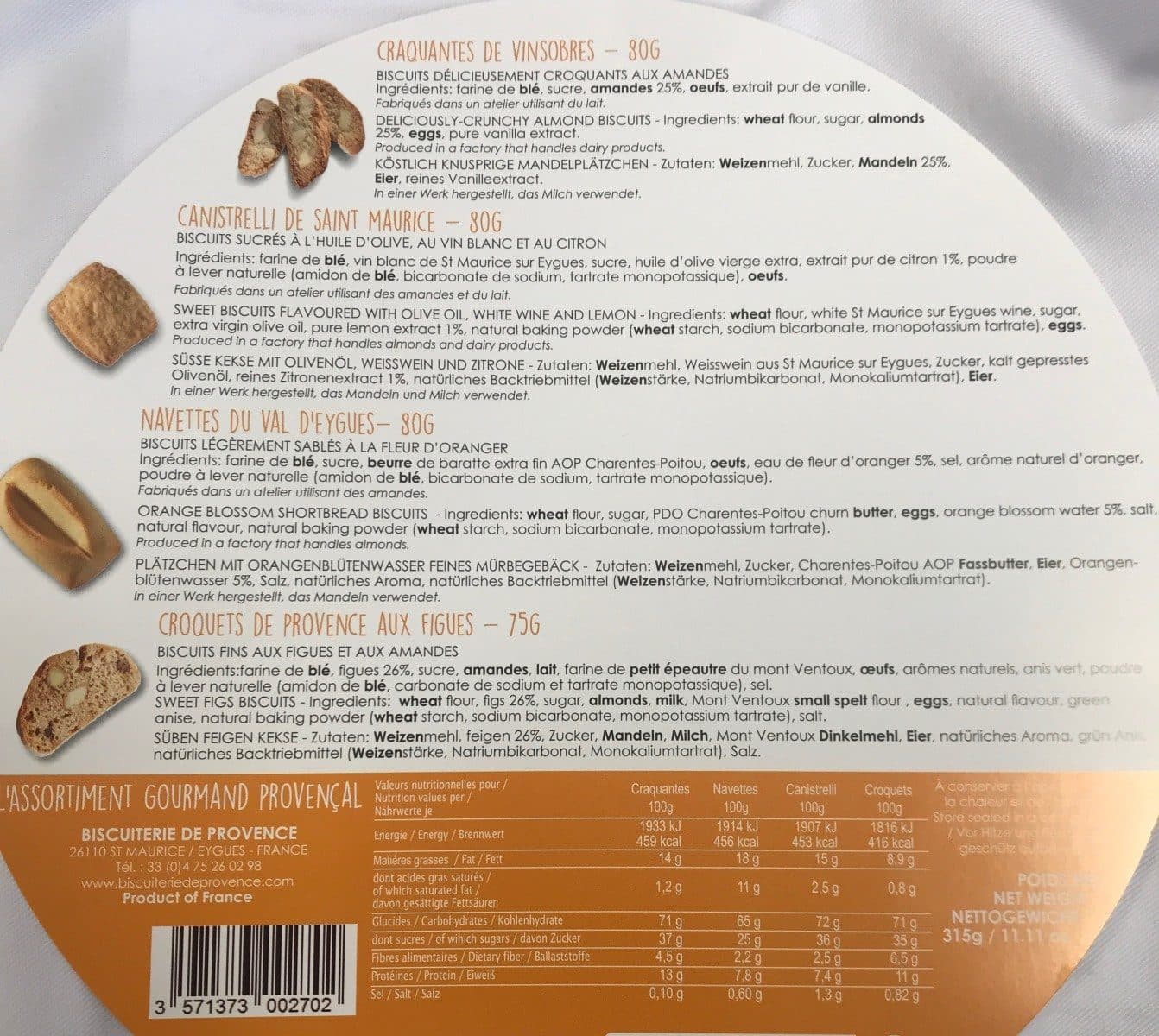 Biscuiterie De Provence L'assortiment gourmand packshot